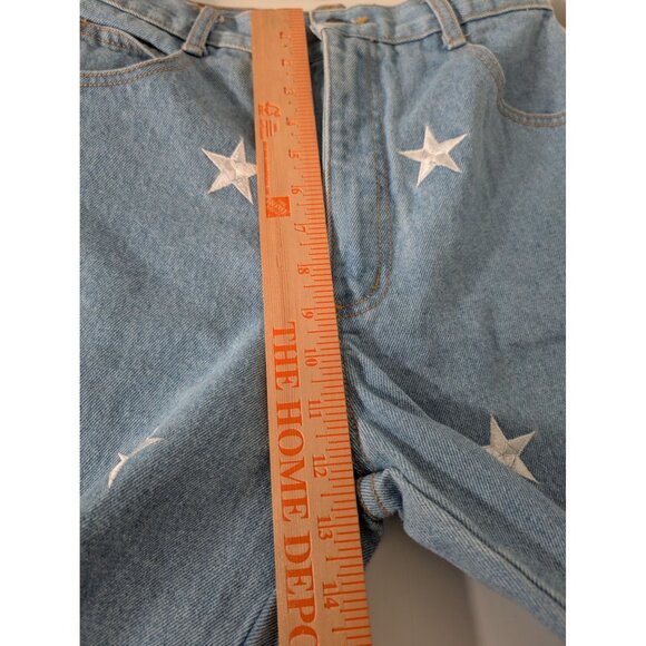 La Costa Spa Star Embroidered Jeans Womens Size 10 Blue Light Wash Denim Cotton - Picture 8 of 10